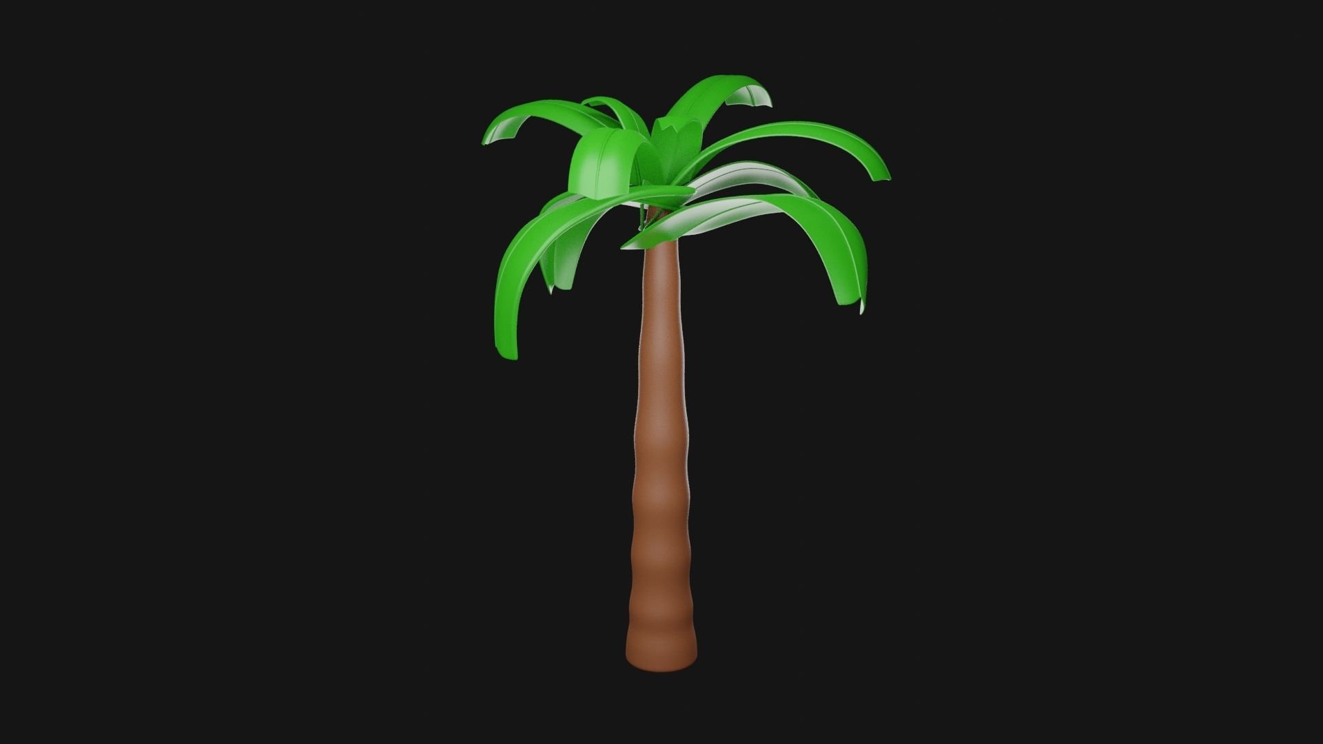 Tree 3D model palm 3D print model_1