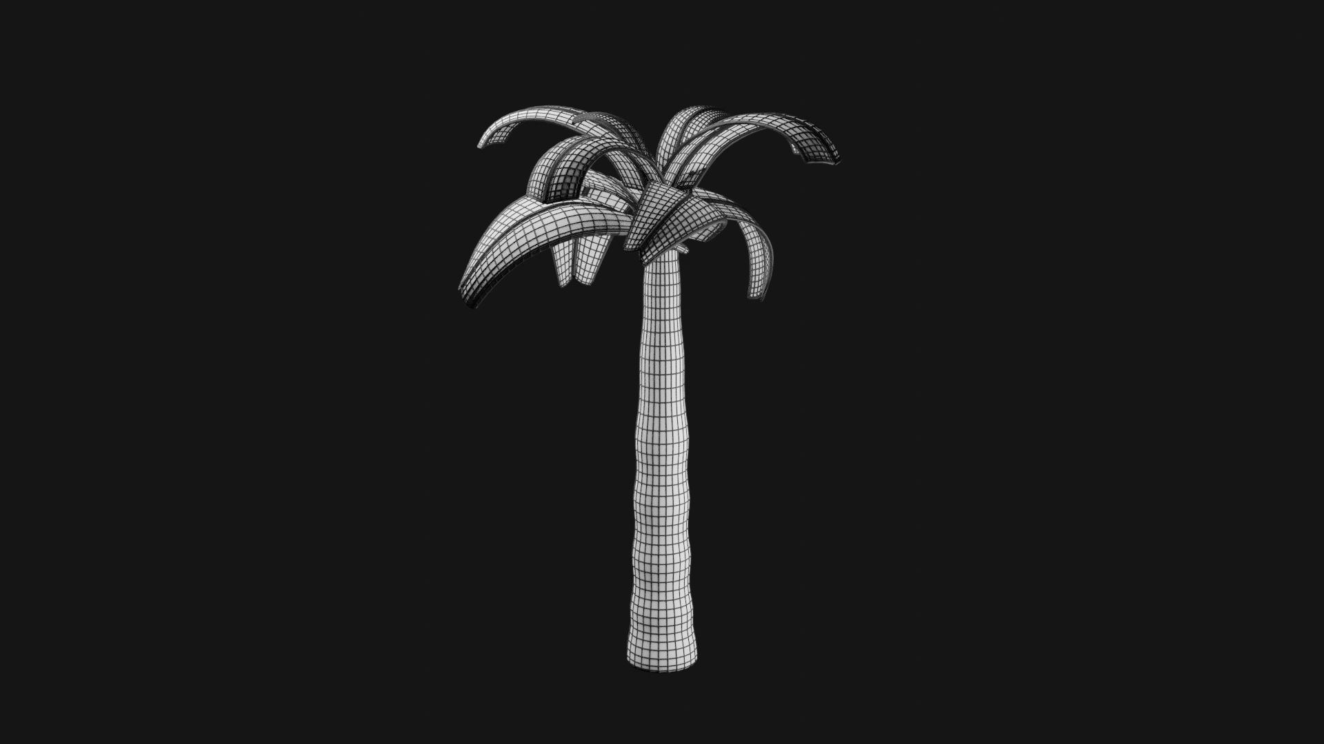 Tree 3D model palm 3D print model_6