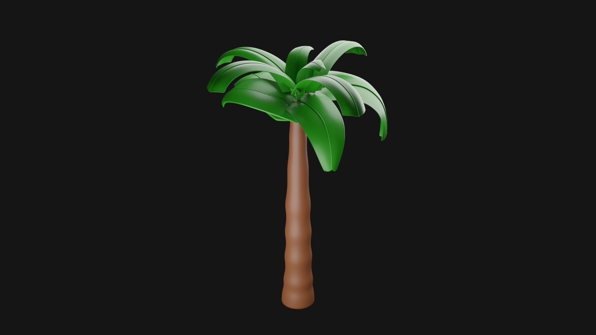 Tree 3D model palm 3D print model_3