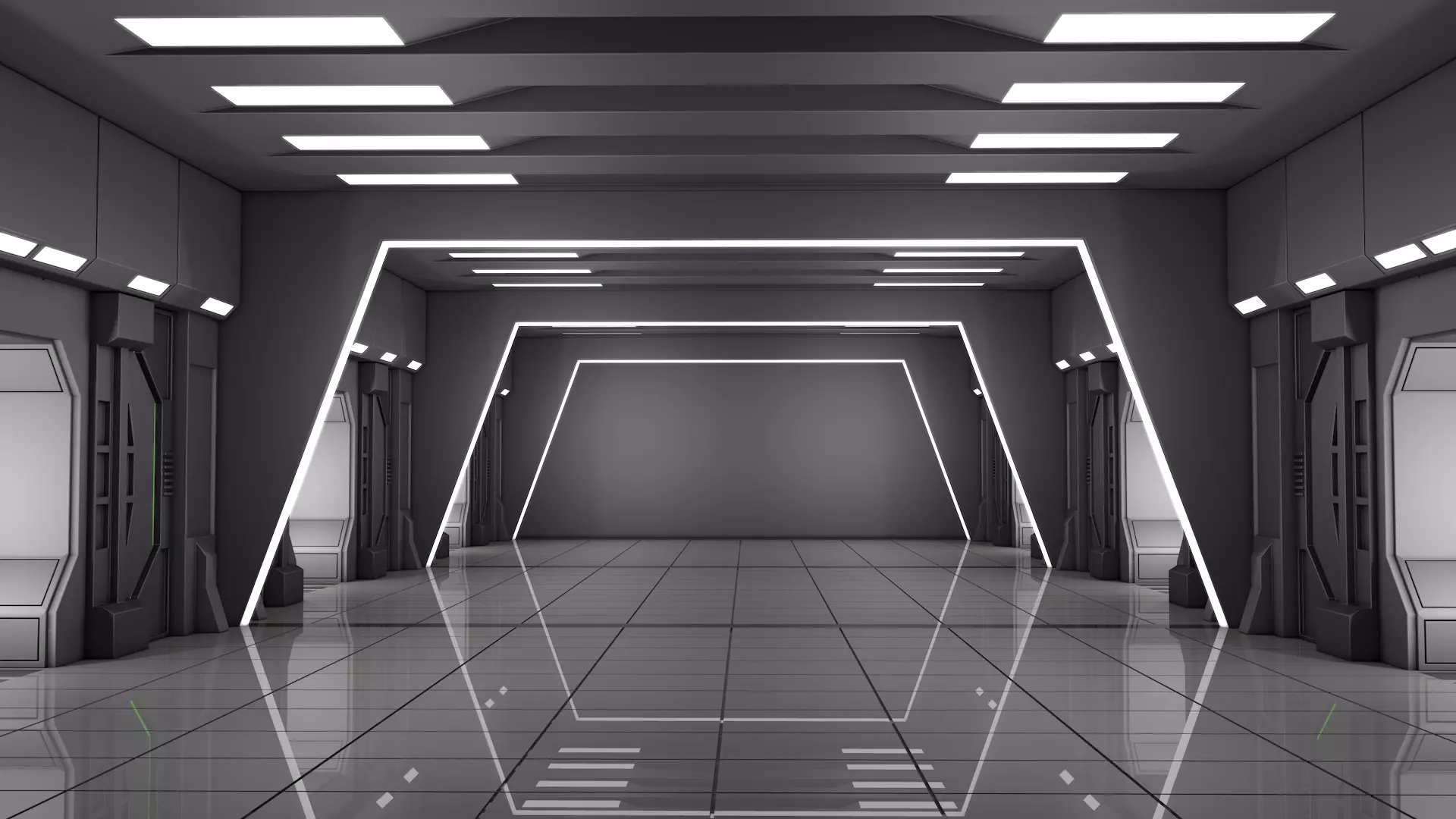 Sci Fi Room 3D model_0