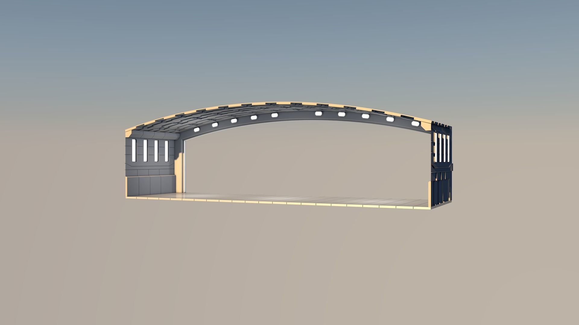 Sci Fi Warehouse 3D model_7