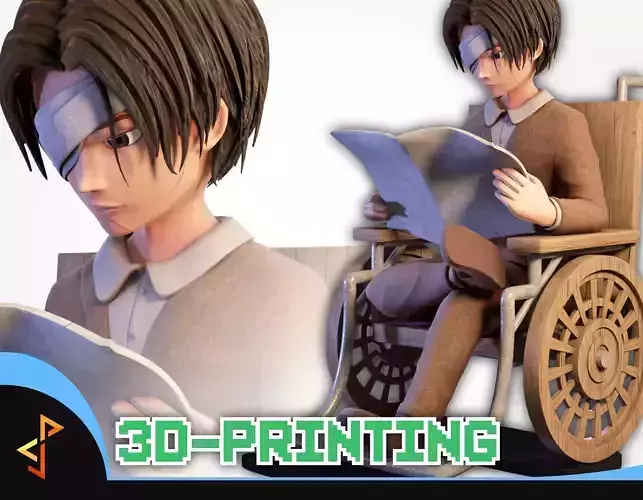 Levi in wheelchair - 3D Printing 3D print model