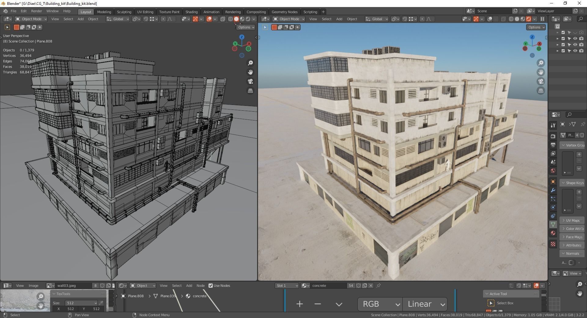 Building Pack  Low-poly 3D model_3