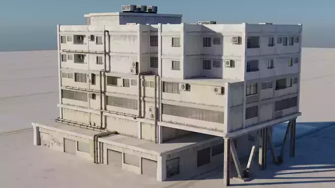 Building Pack  Low-poly 3D model
