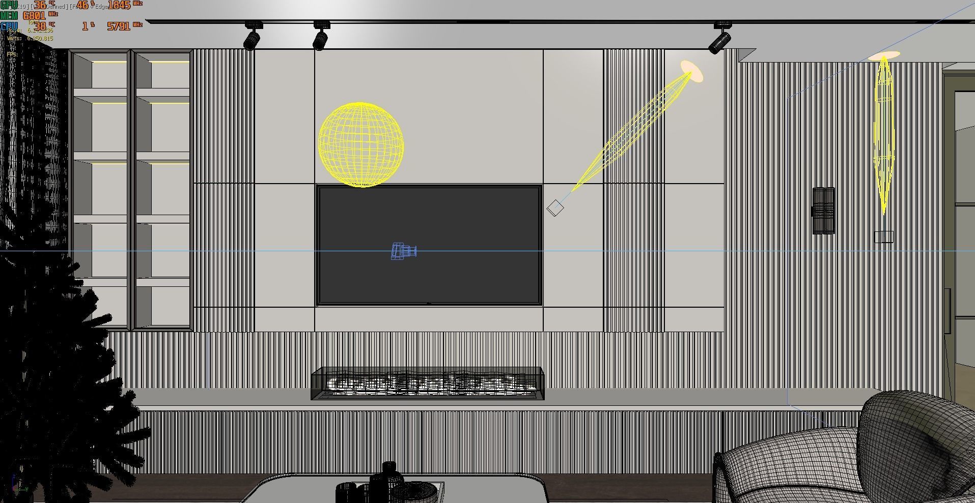 Living room free 3d model Free 3D model_12