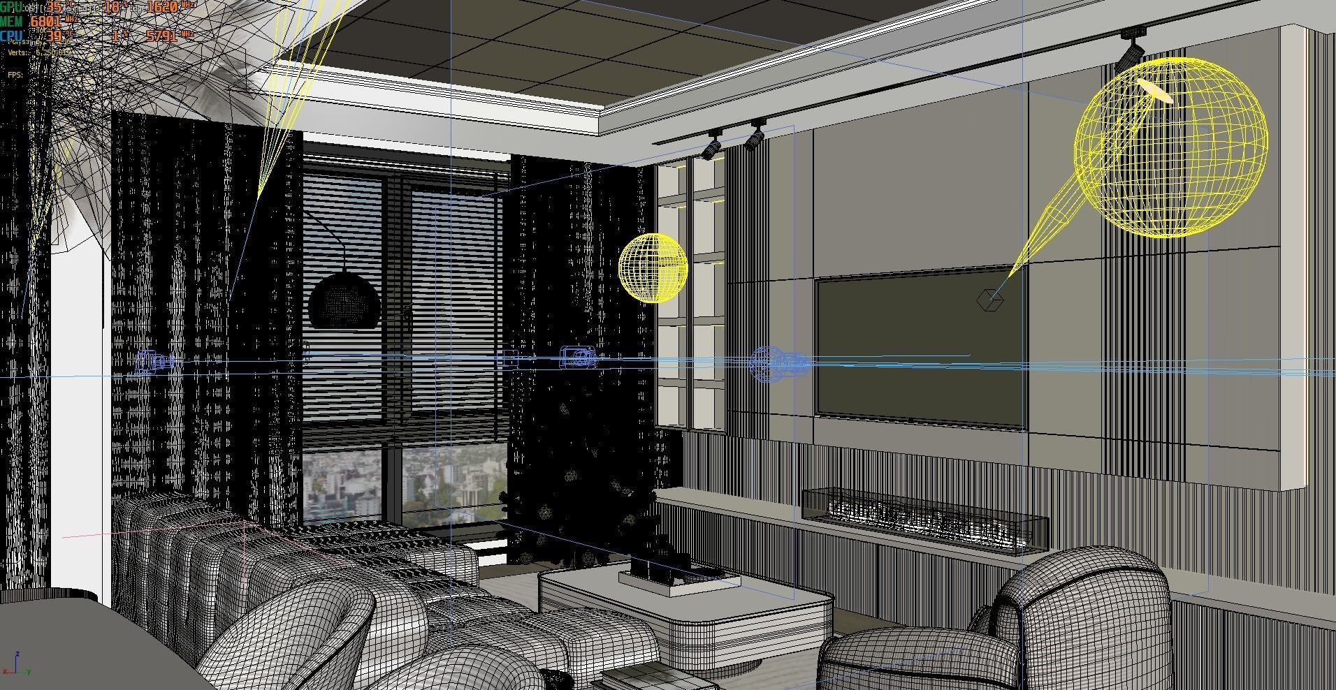 Living room free 3d model Free 3D model_9