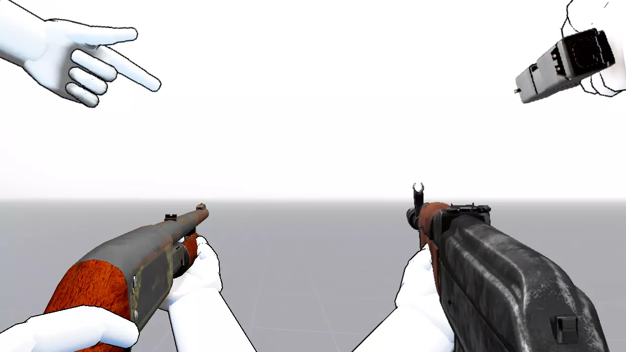 FPS hand model for Godot Free low-poly 3D model