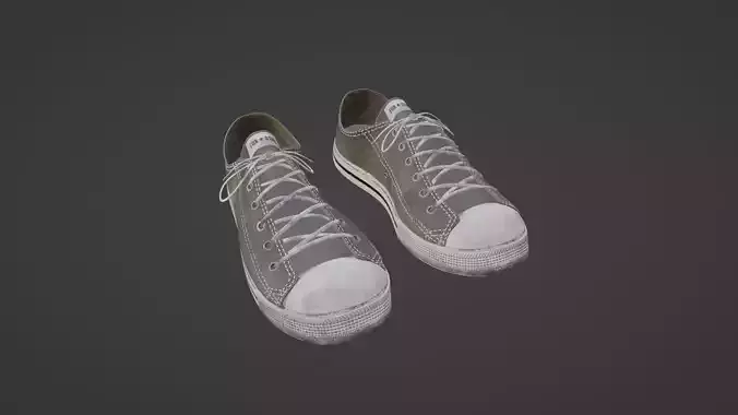 High Poly 3D Sneakers chuck taylor all star 3D model