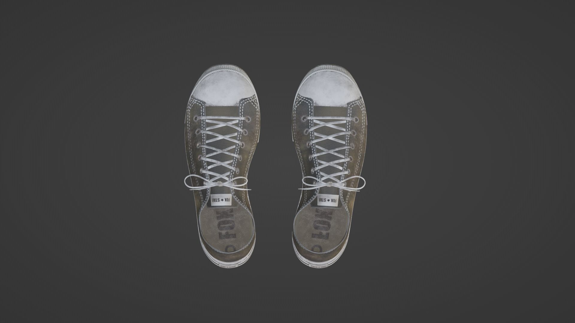 High Poly 3D Sneakers chuck taylor all star 3D model_1