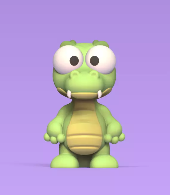 Funny Alligator 3D print model_0