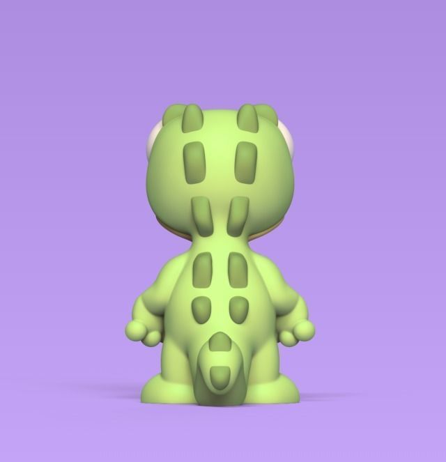 Funny Alligator 3D print model_2