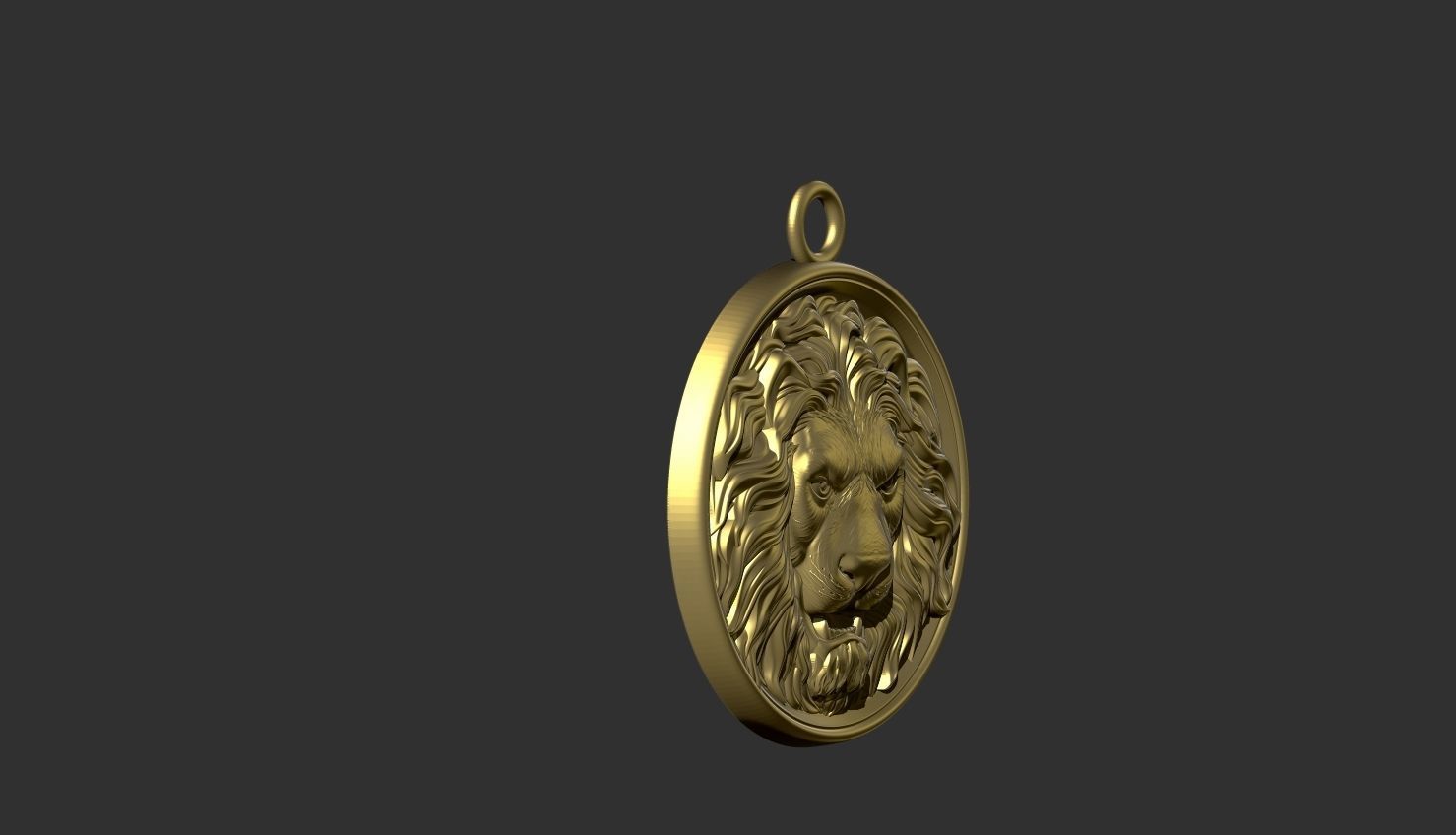 Lion ring 3D print model_12