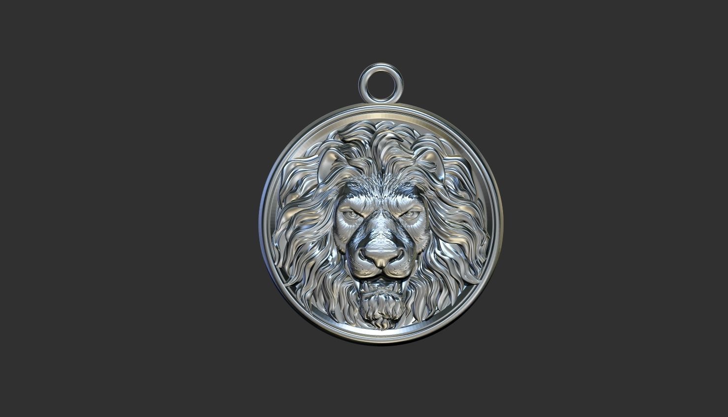 Lion ring 3D print model_19