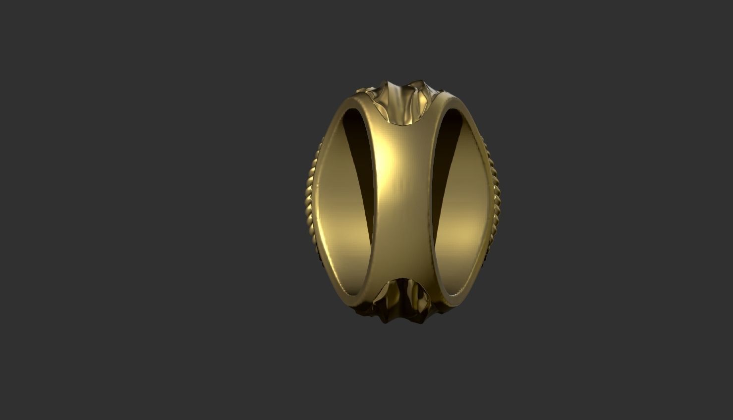 Lion ring 3D print model_13