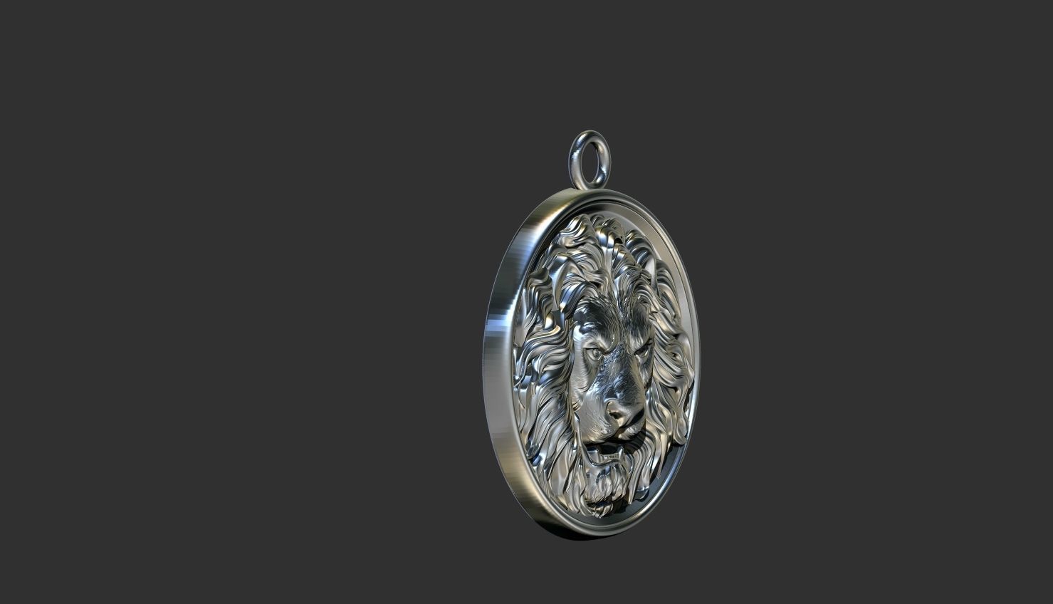 Lion ring 3D print model_21