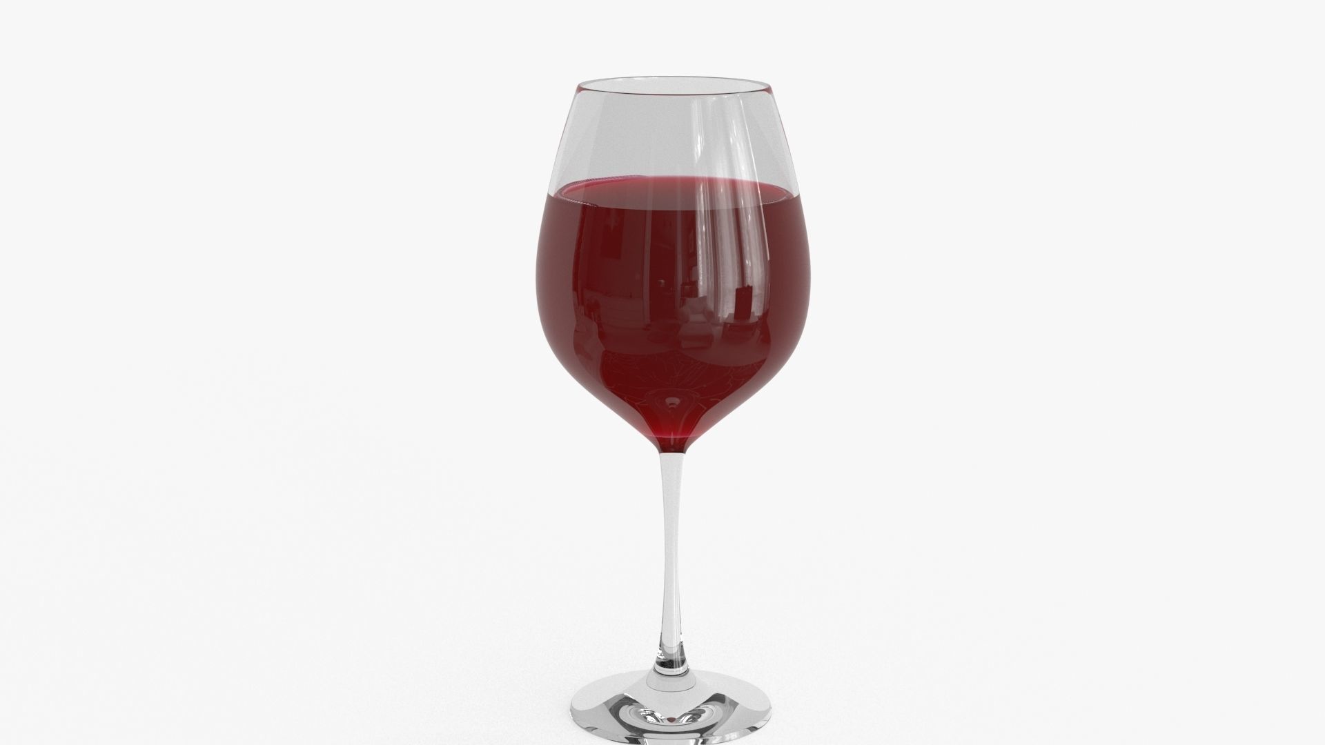 Full Filled fnd Splash Red Wine Glass 3D model_7