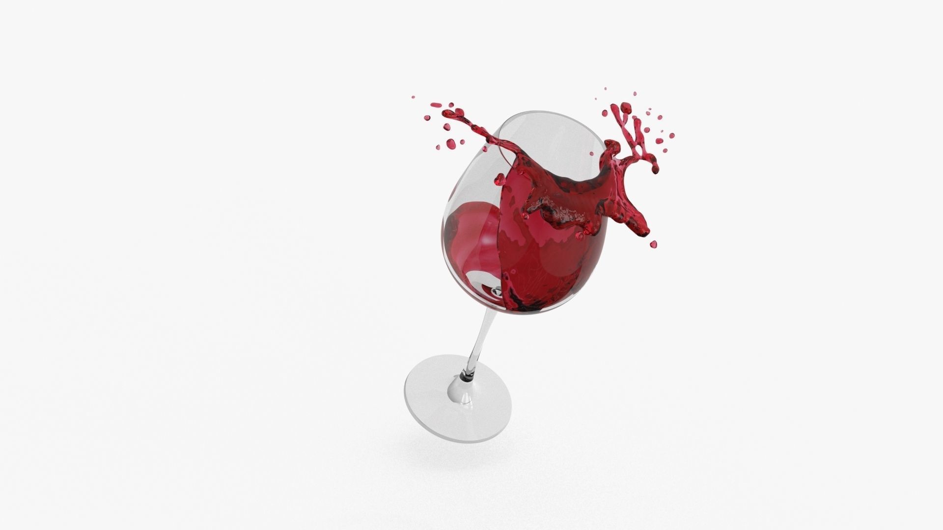 Full Filled fnd Splash Red Wine Glass 3D model_12