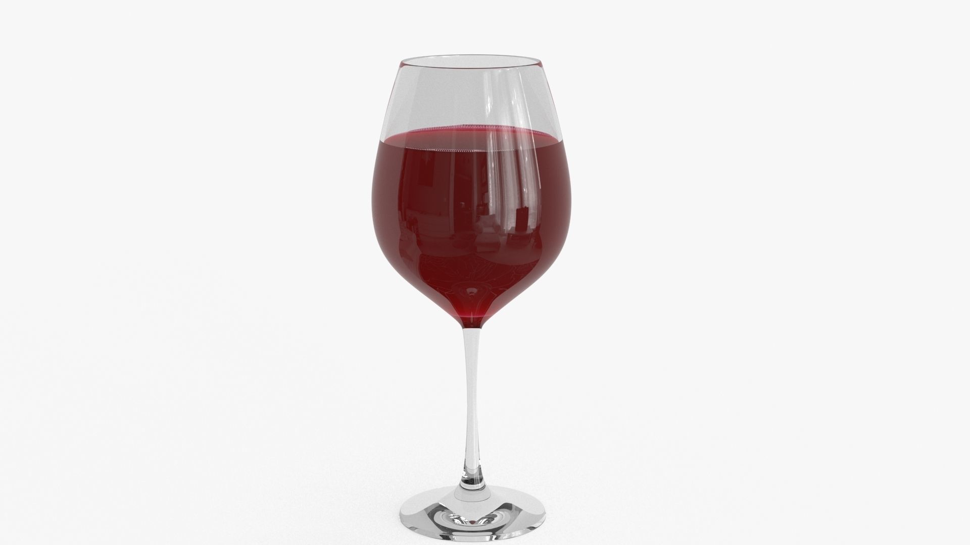 Full Filled fnd Splash Red Wine Glass 3D model_6