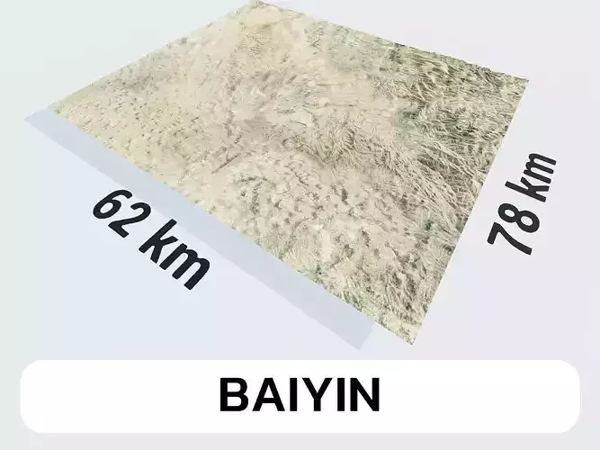 Baiyin China City Landscape 3D Model