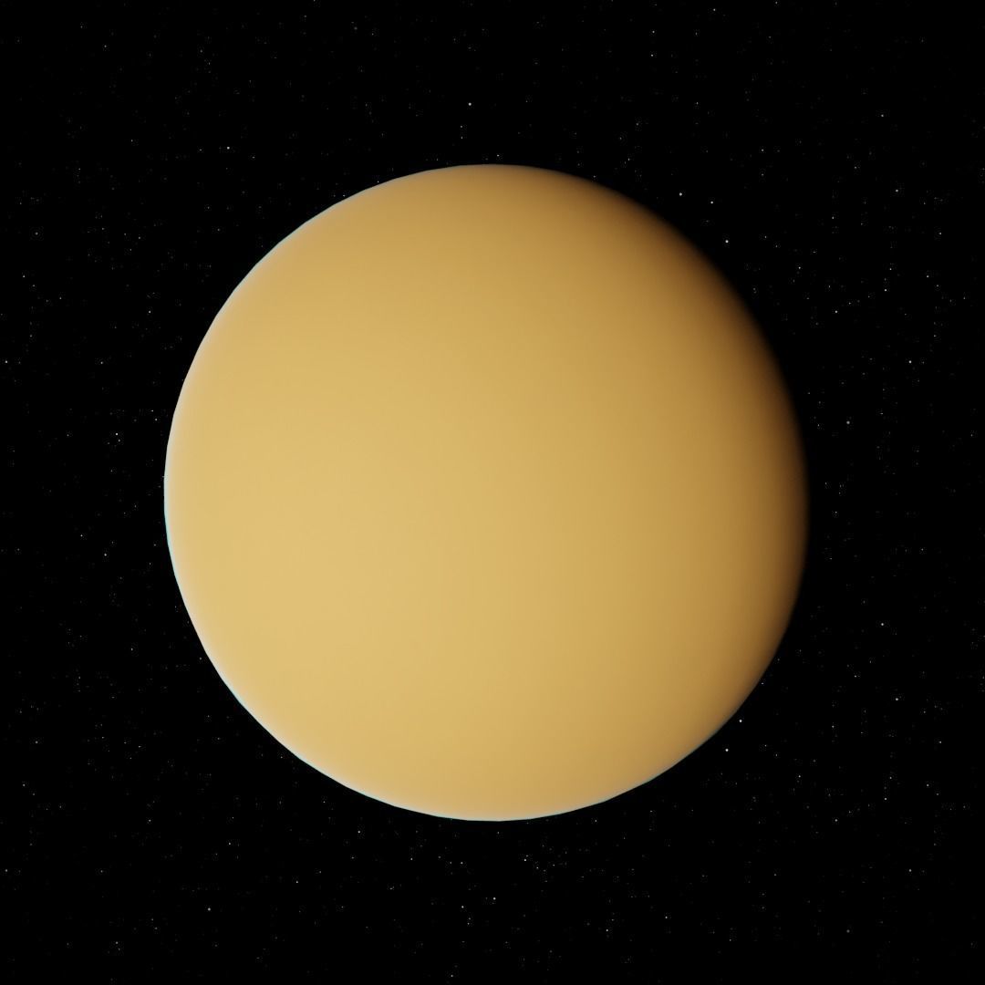 Titan Surface High Resolution Model Low-poly 3D model_7