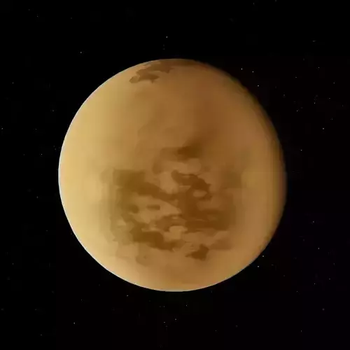 Titan Surface High Resolution Model Low-poly 3D model