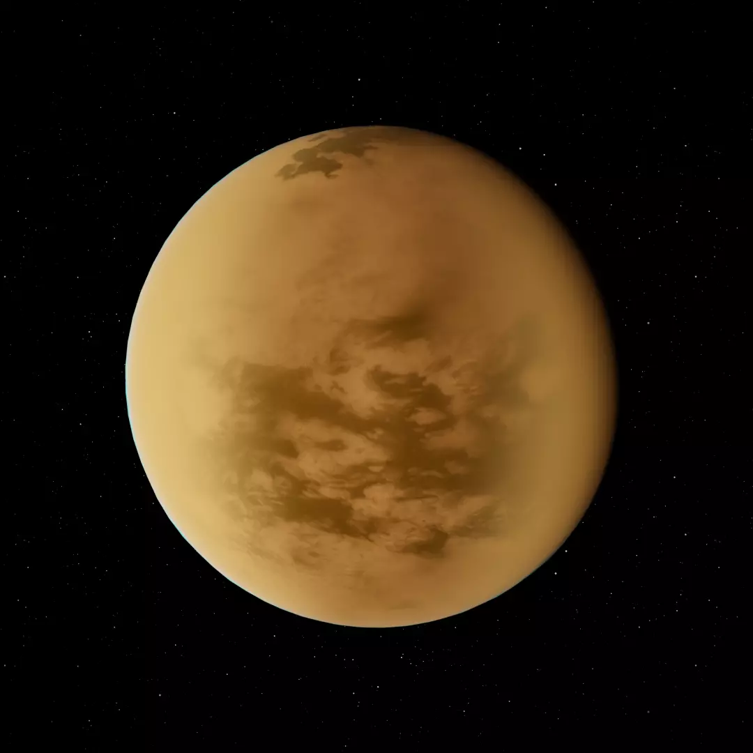 Titan Surface High Resolution Model Low-poly 3D model_0