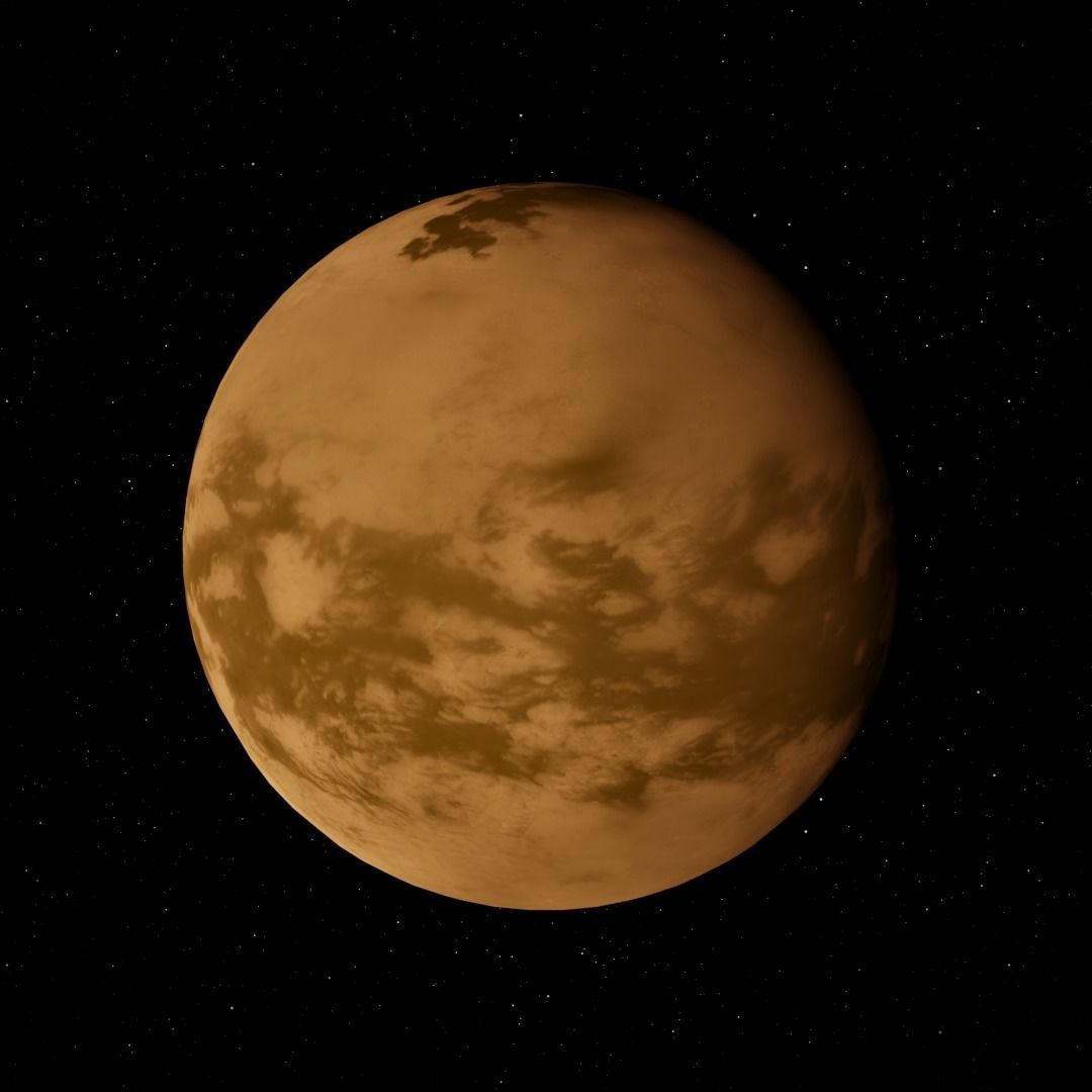 Titan Surface High Resolution Model Low-poly 3D model_4