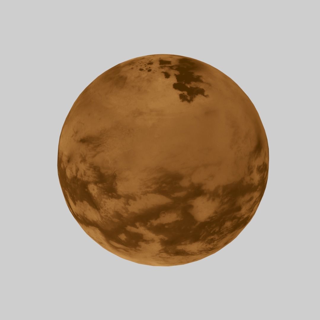 Titan Surface High Resolution Model Low-poly 3D model_5