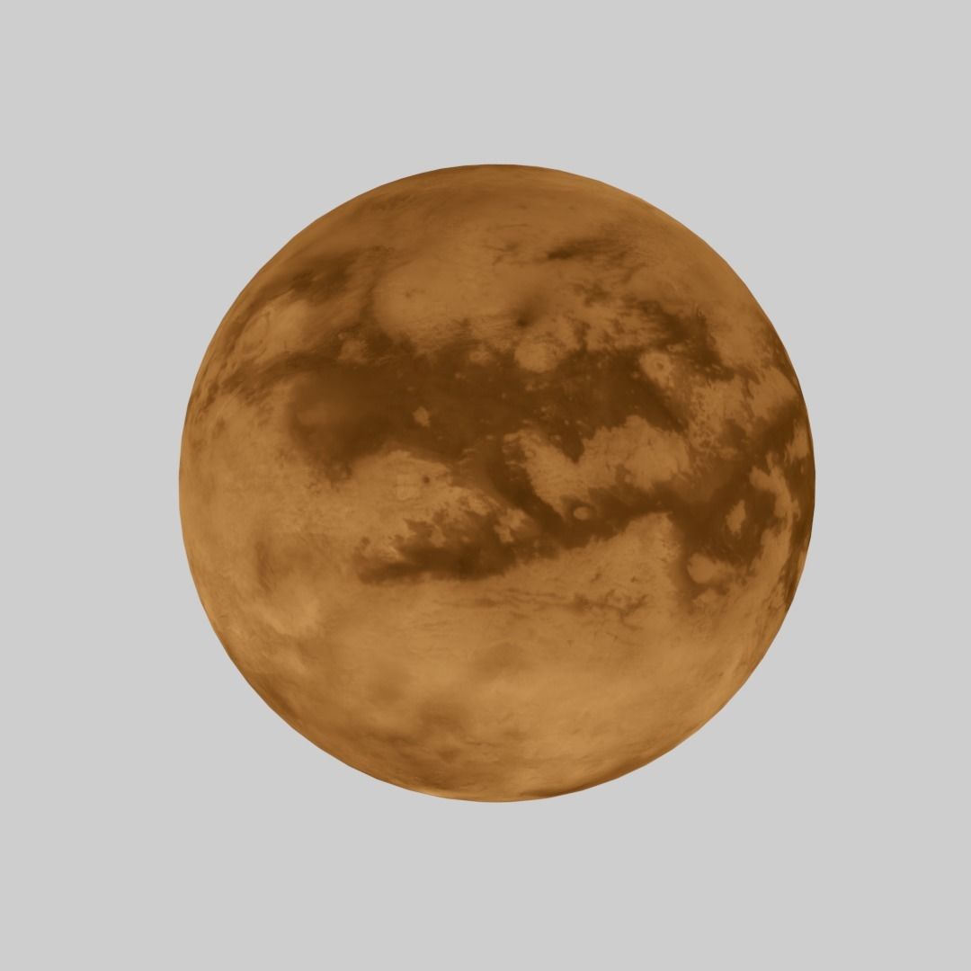 Titan Surface High Resolution Model Low-poly 3D model_6