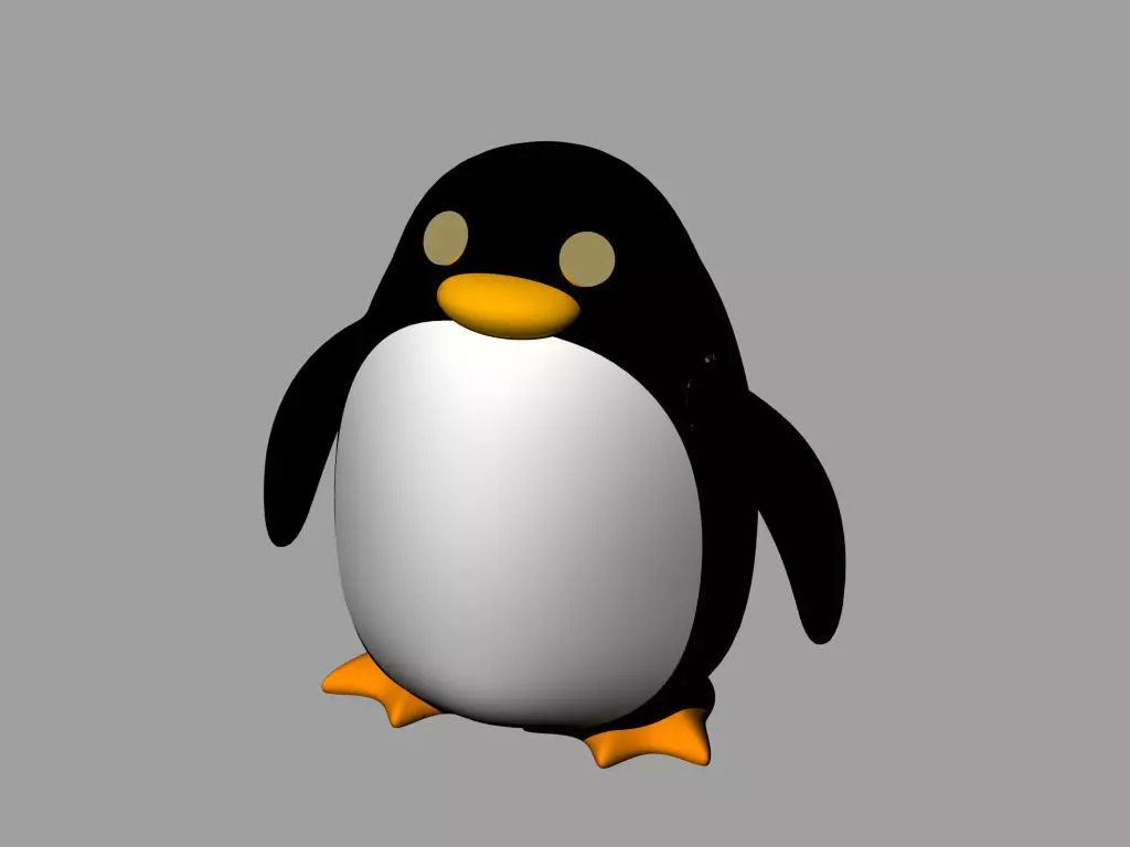 penguin 3d design  3D print model_0