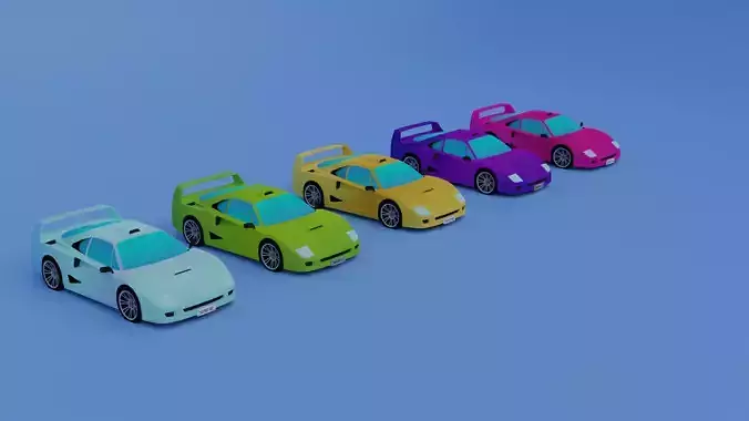 Sport Car Pack Game Asset