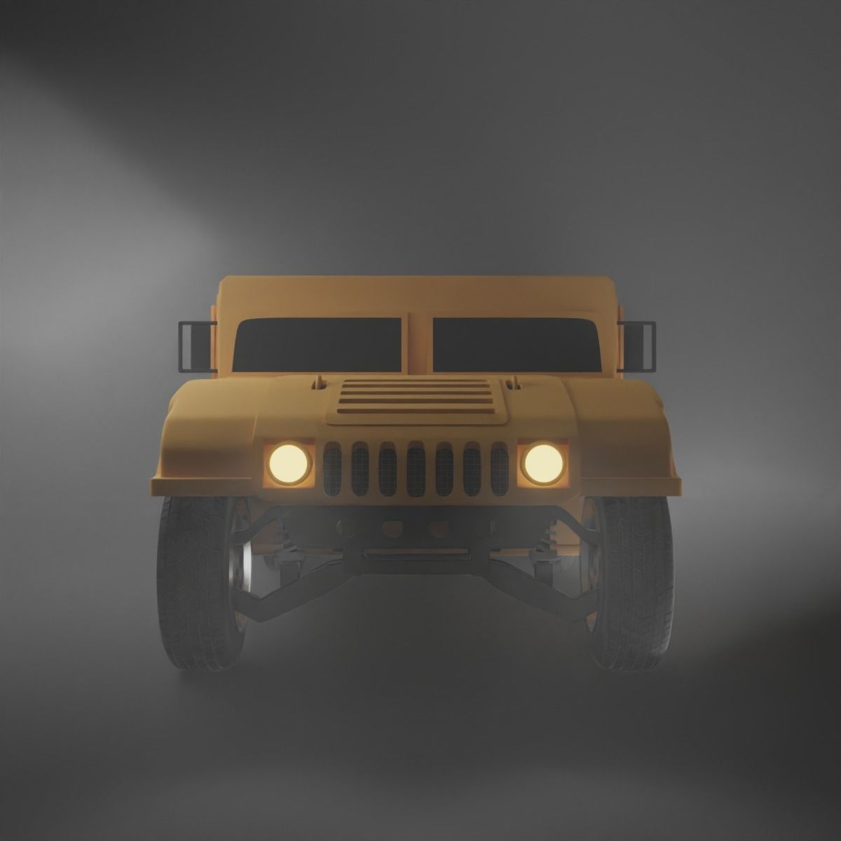 Humvee Or Hummer 3D model_2