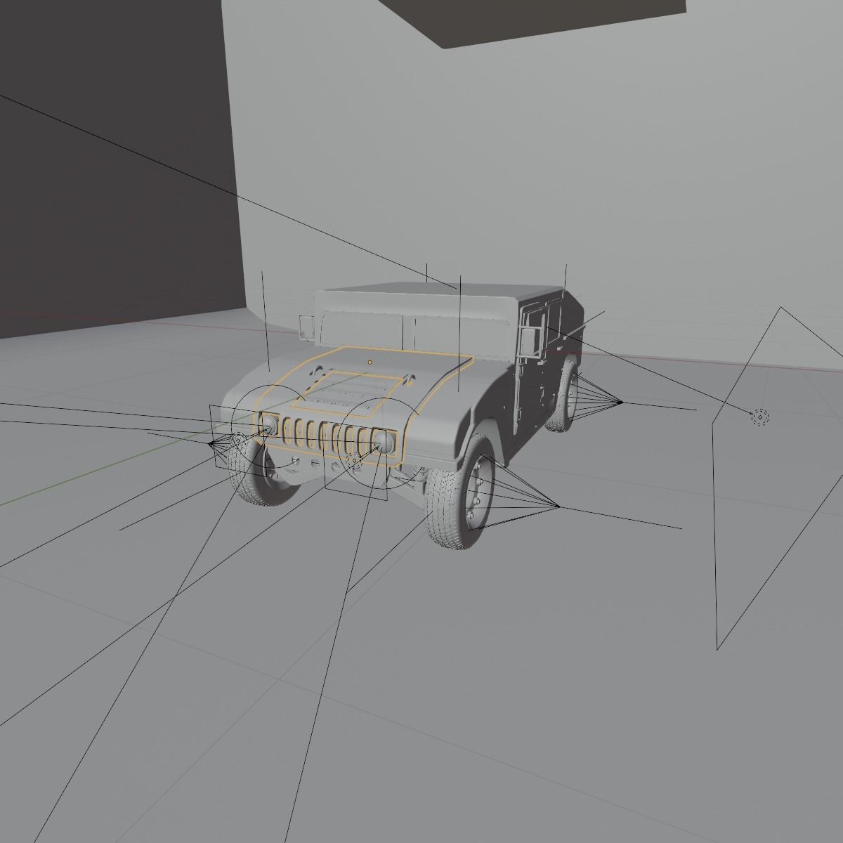 Humvee Or Hummer 3D model_6