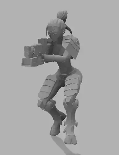 Space Commie Girl Squads 3D print model