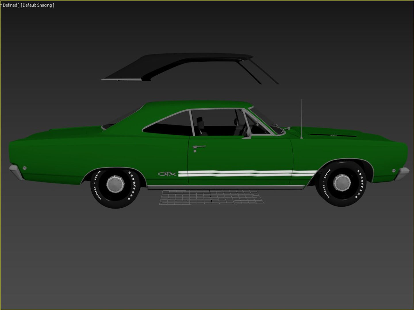 1968 Plymouth GTX 3D model_10