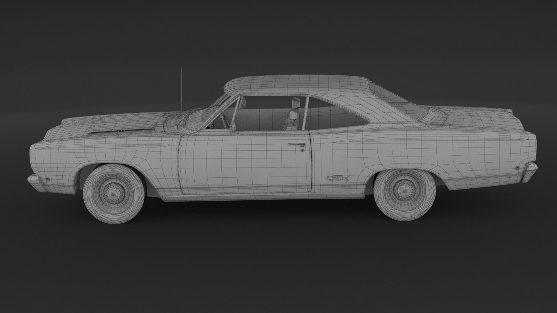 1968 Plymouth GTX 3D model_9