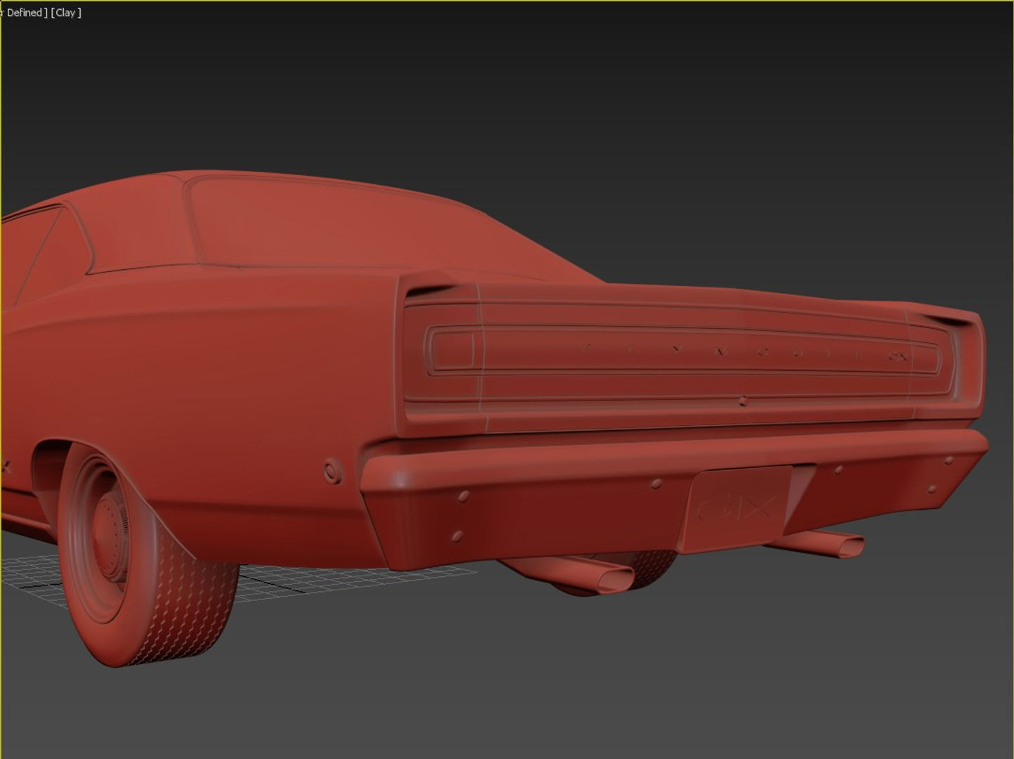 1968 Plymouth GTX 3D model_14