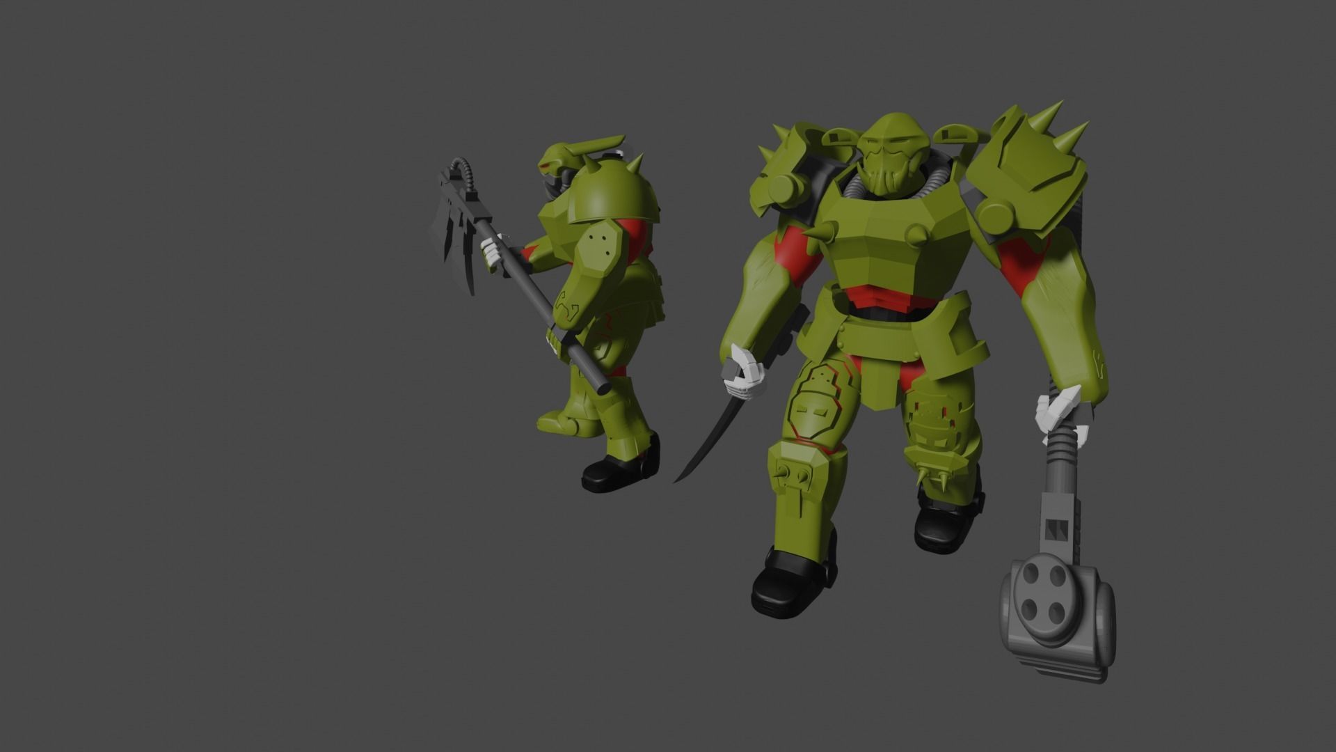 Krork two robots 3D print model_1