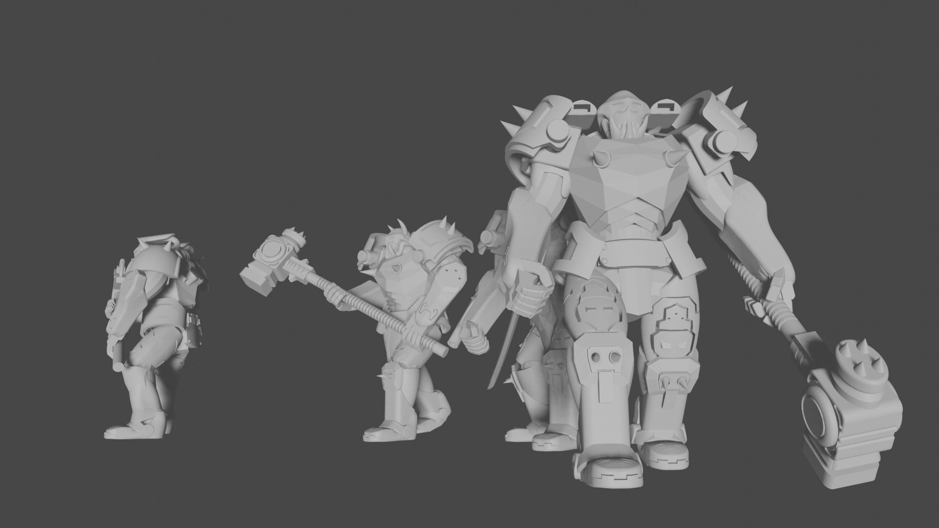 Krork two robots 3D print model_6