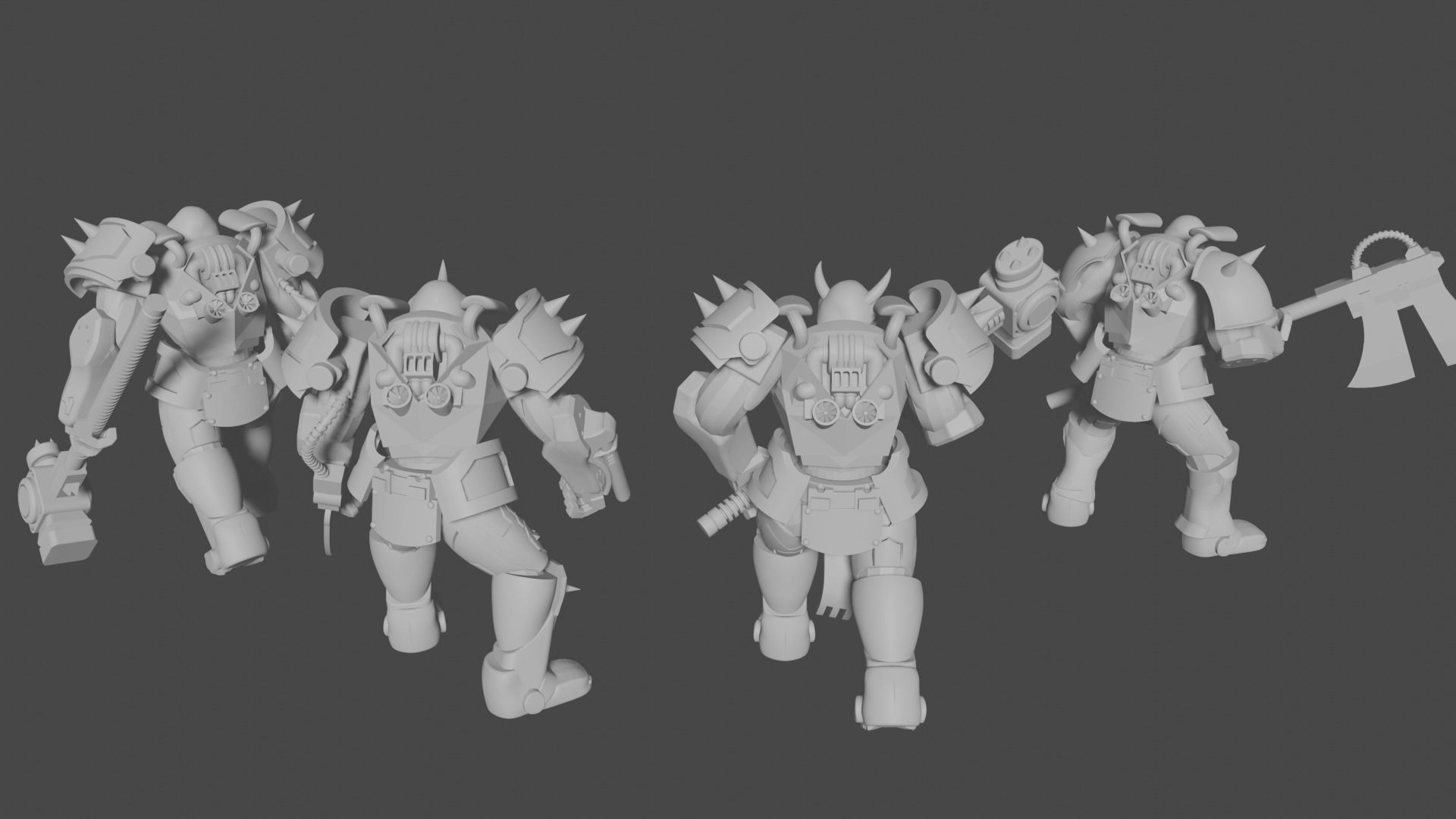Krork two robots 3D print model_7
