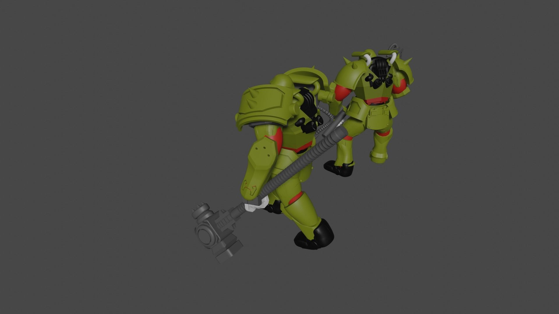 Krork two robots 3D print model_2