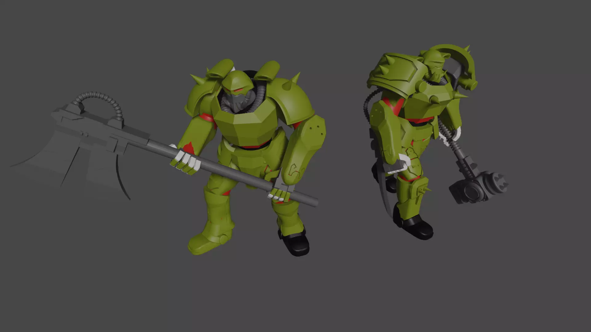 Krork two robots 3D print model_0