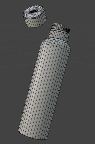 Deodorant Bottle - Game Asset for mobile with PBR textures 3D model_5