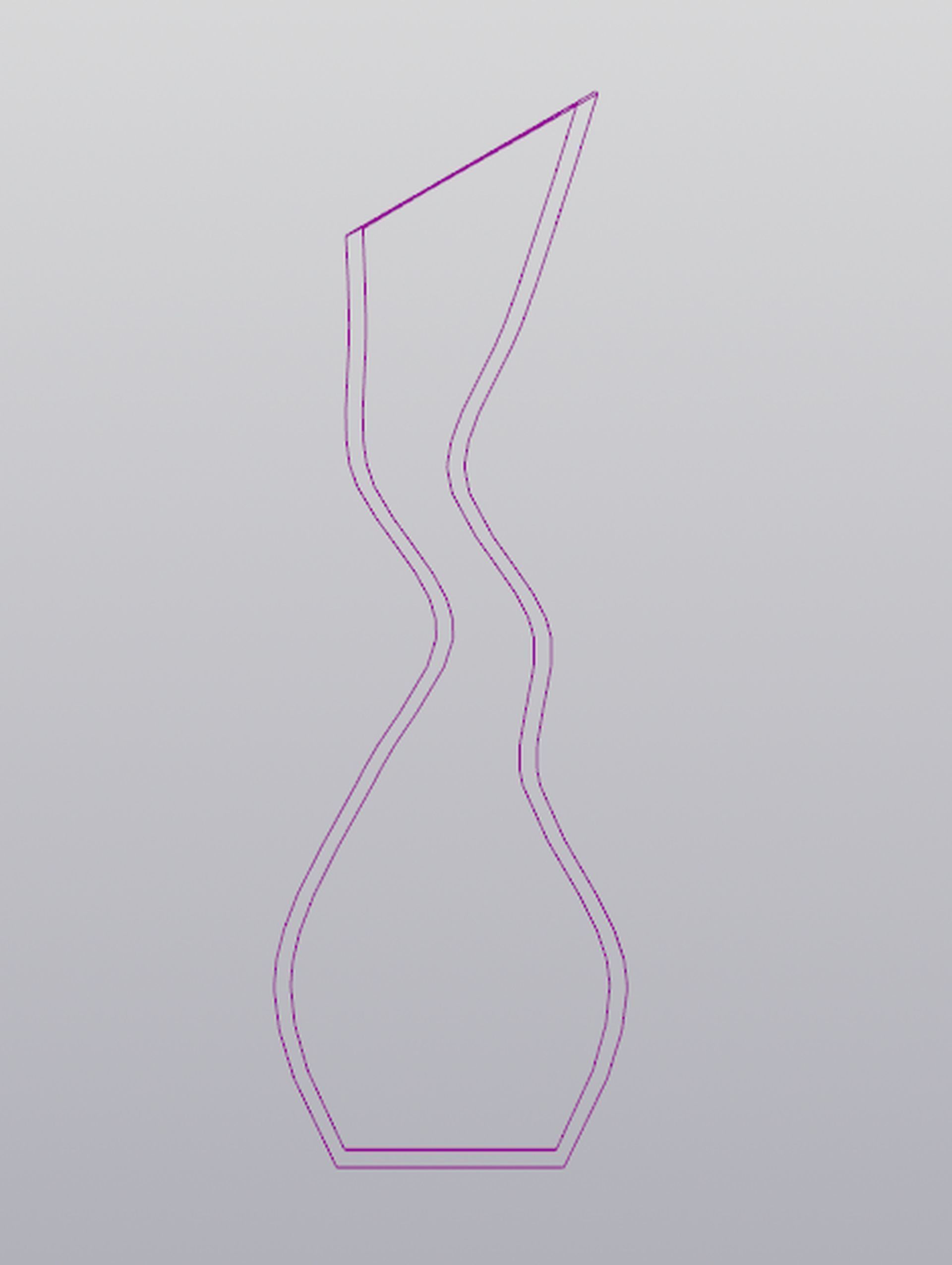 Decorative vase 3D print model_4