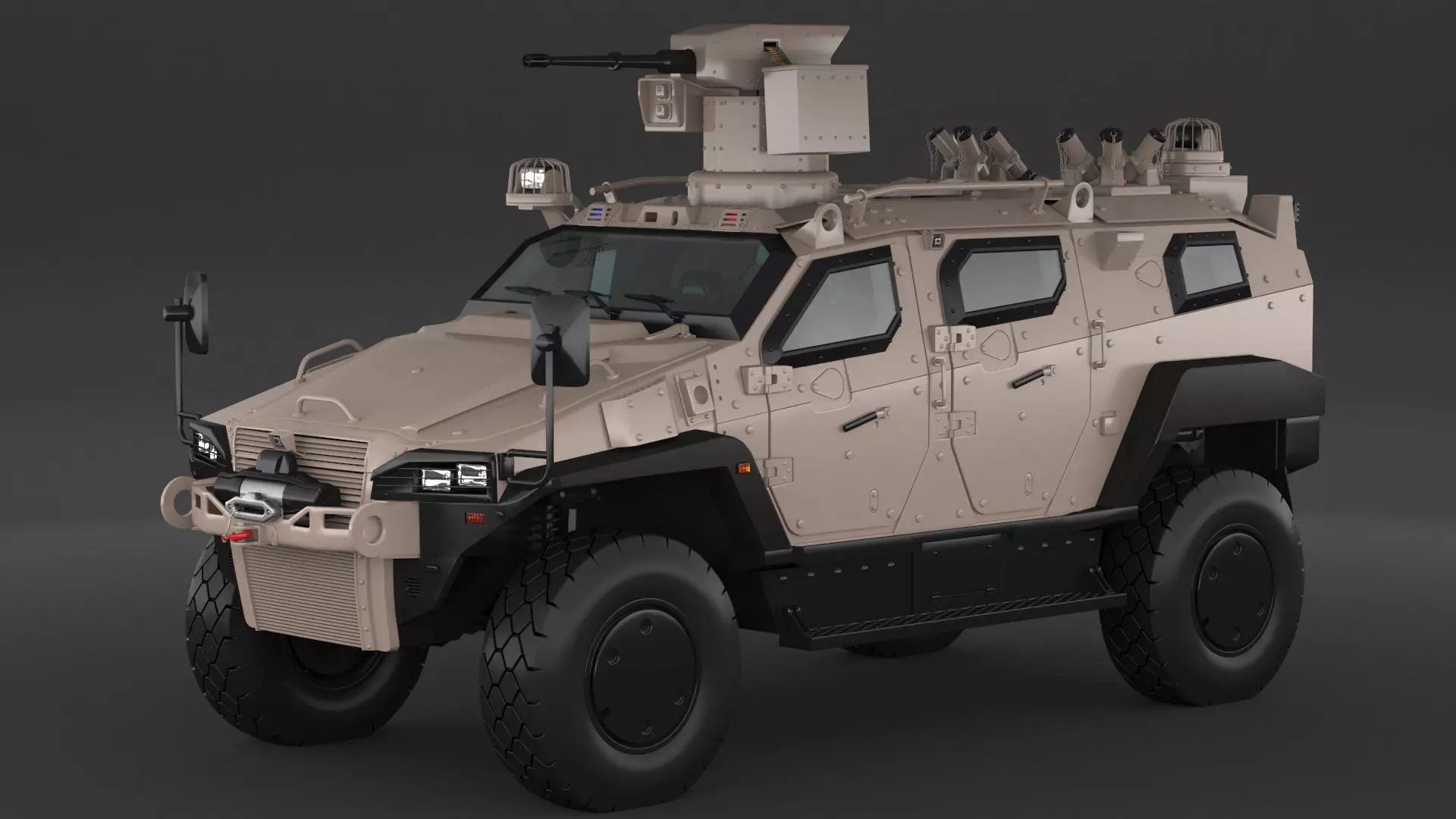 Yoruk Military Armored Vehicle 3D model_0