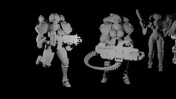 Mommies of Battle 2 3D print model