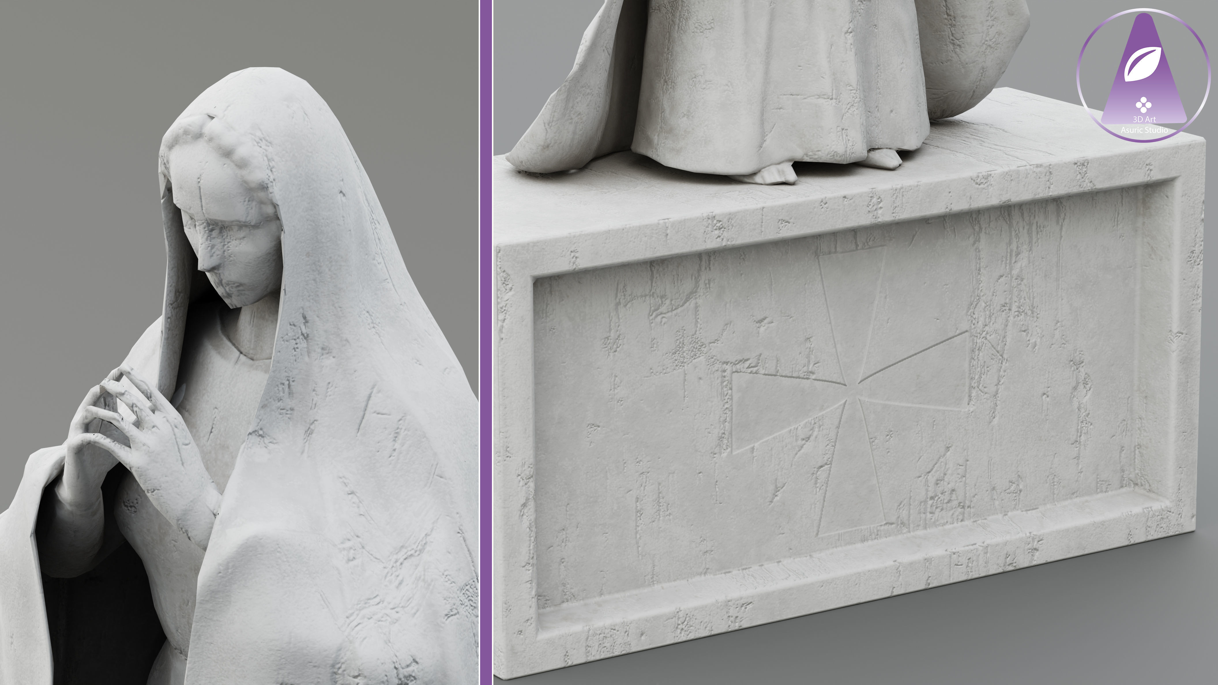 Church Asset Pack Low-poly 3D model_2