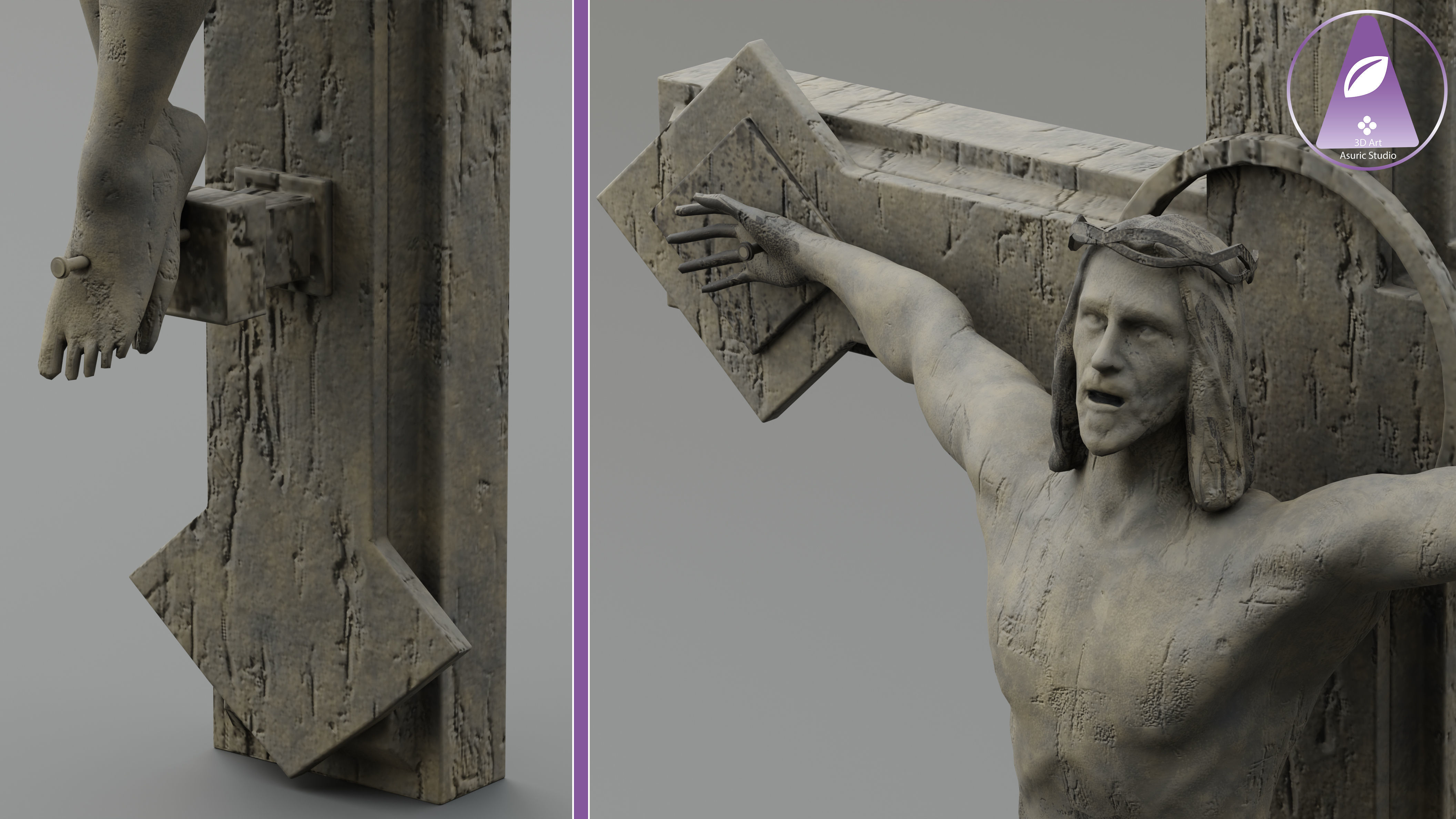 Church Asset Pack Low-poly 3D model_3