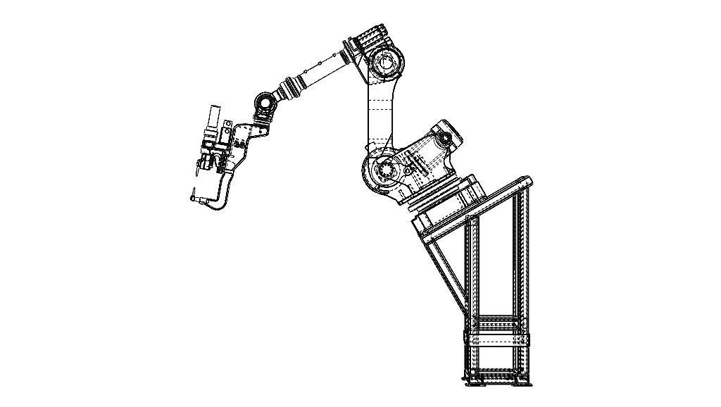 Elevated Welding Robot Free 3D model_6
