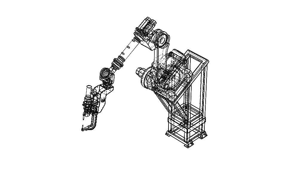 Elevated Welding Robot Free 3D model_3